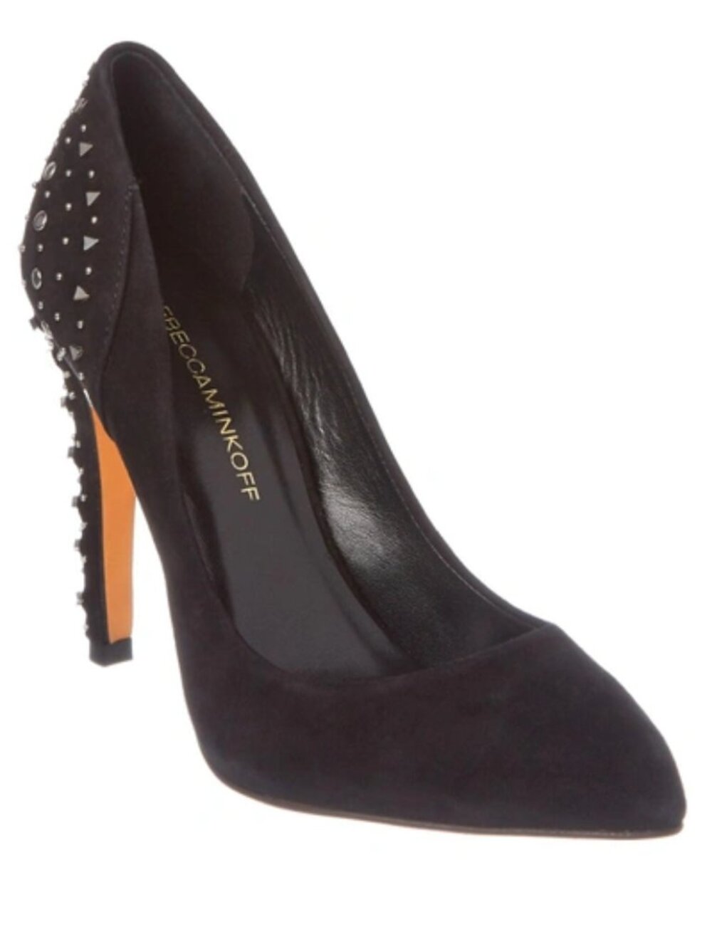 Rebecca Minkoff Teal Suede Studded Pointed Pumps